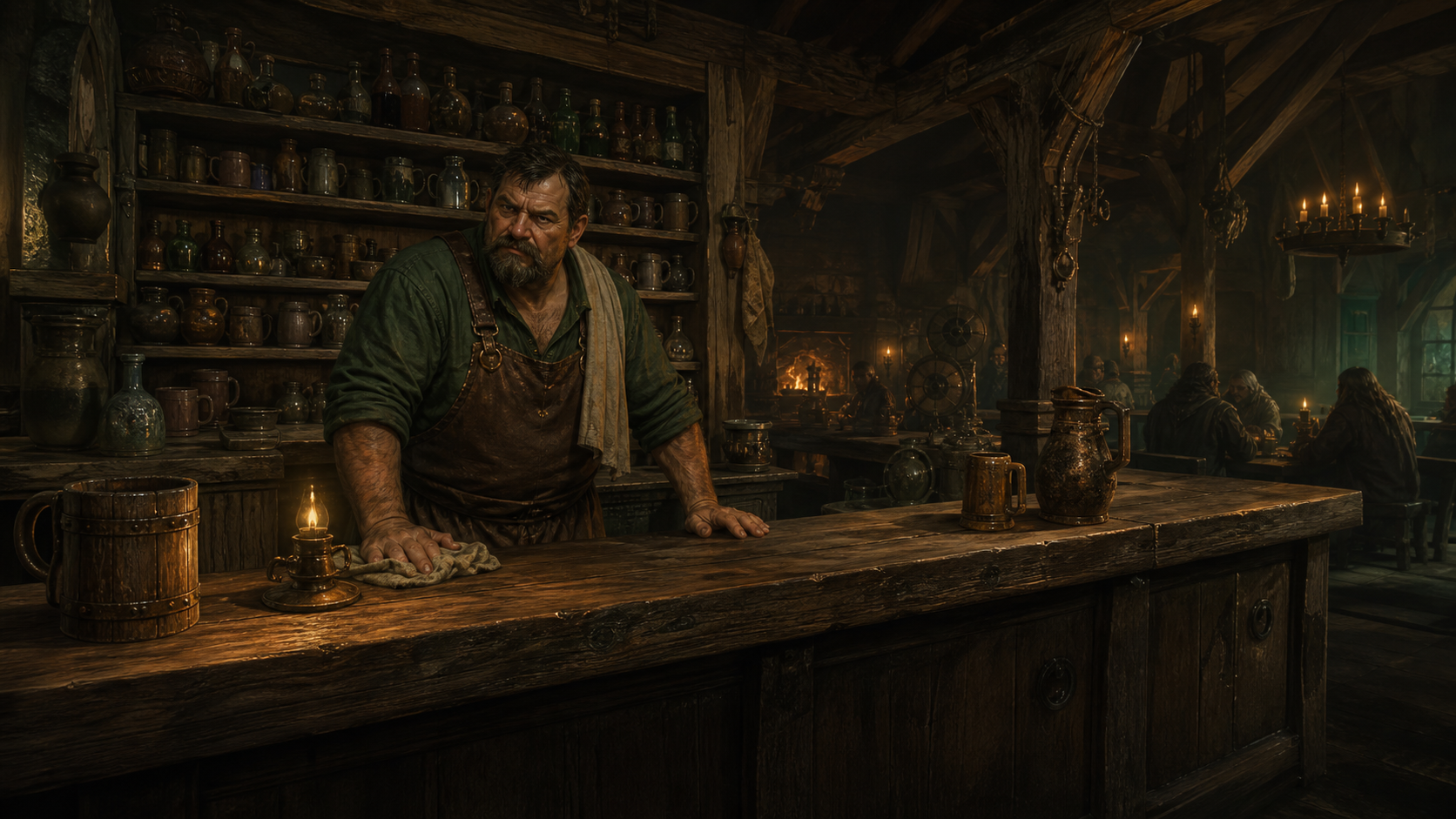 Warme Taverne mit Wirt in Eichenfurt